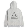 HUF Set Triple Triangle Hoodie - Heather Grey -Stoppen. Gehen. Skateboard Geschäft. pf00572 htgry 1 1280x1280