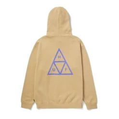 HUF Set Triple Triangle Hoodie - Oatmeal -Stoppen. Gehen. Skateboard Geschäft. pf00572 oatml 2 1280x1280