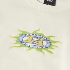 HUF Fire Pullover - Bone -Stoppen. Gehen. Skateboard Geschäft. pf00621 bone 2 1280x1280