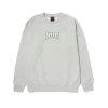 HUF Home Team Pullover - Heather Grey -Stoppen. Gehen. Skateboard Geschäft. pf00628 htgry 1 1280x1280