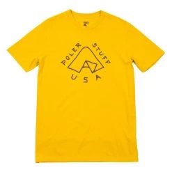 POLER T-Shirt TENT FRONTPRINT Golden Rod