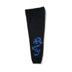 HUF Dragon Fleece Pant - Black -Stoppen. Gehen. Skateboard Geschäft. pt00303 black 3 1280x1280