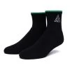 HUF Emb. Triple Triangle 1/4 Socken Black -Stoppen. Gehen. Skateboard Geschäft. sk00626 black 1 1280x1280