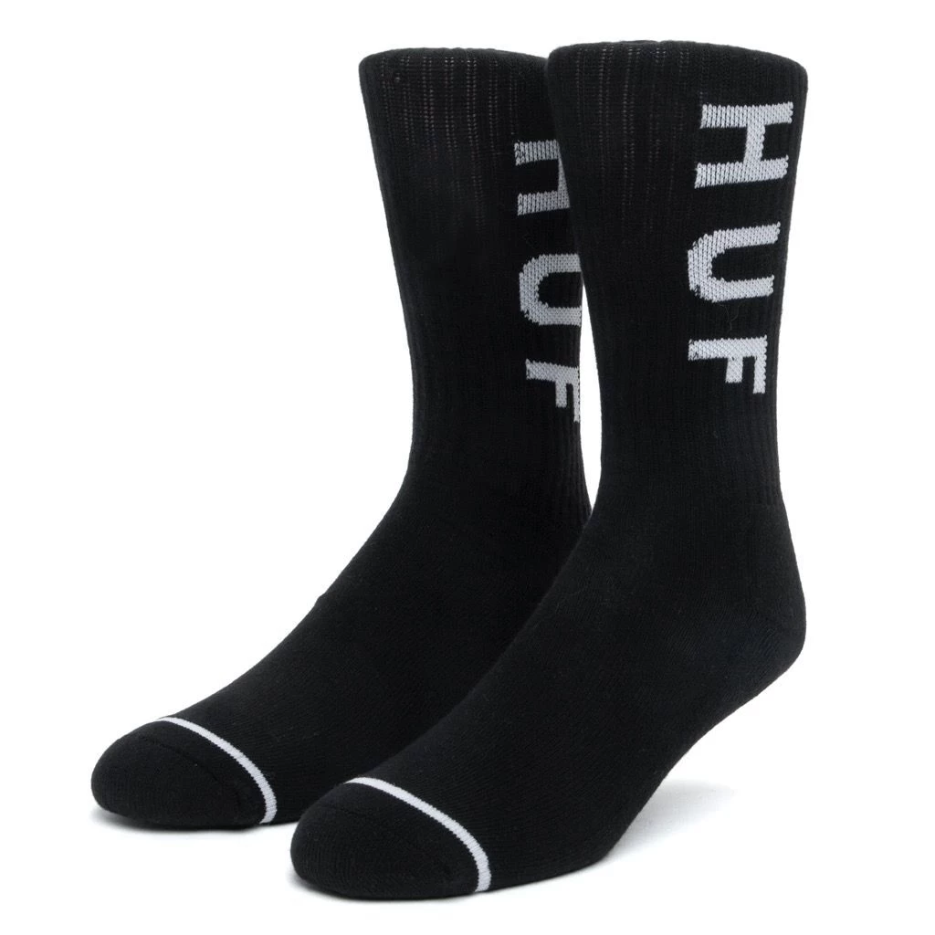 HUF Essential OG Logo Socken - Black 3 HUF Essential OG Logo Socken - Black