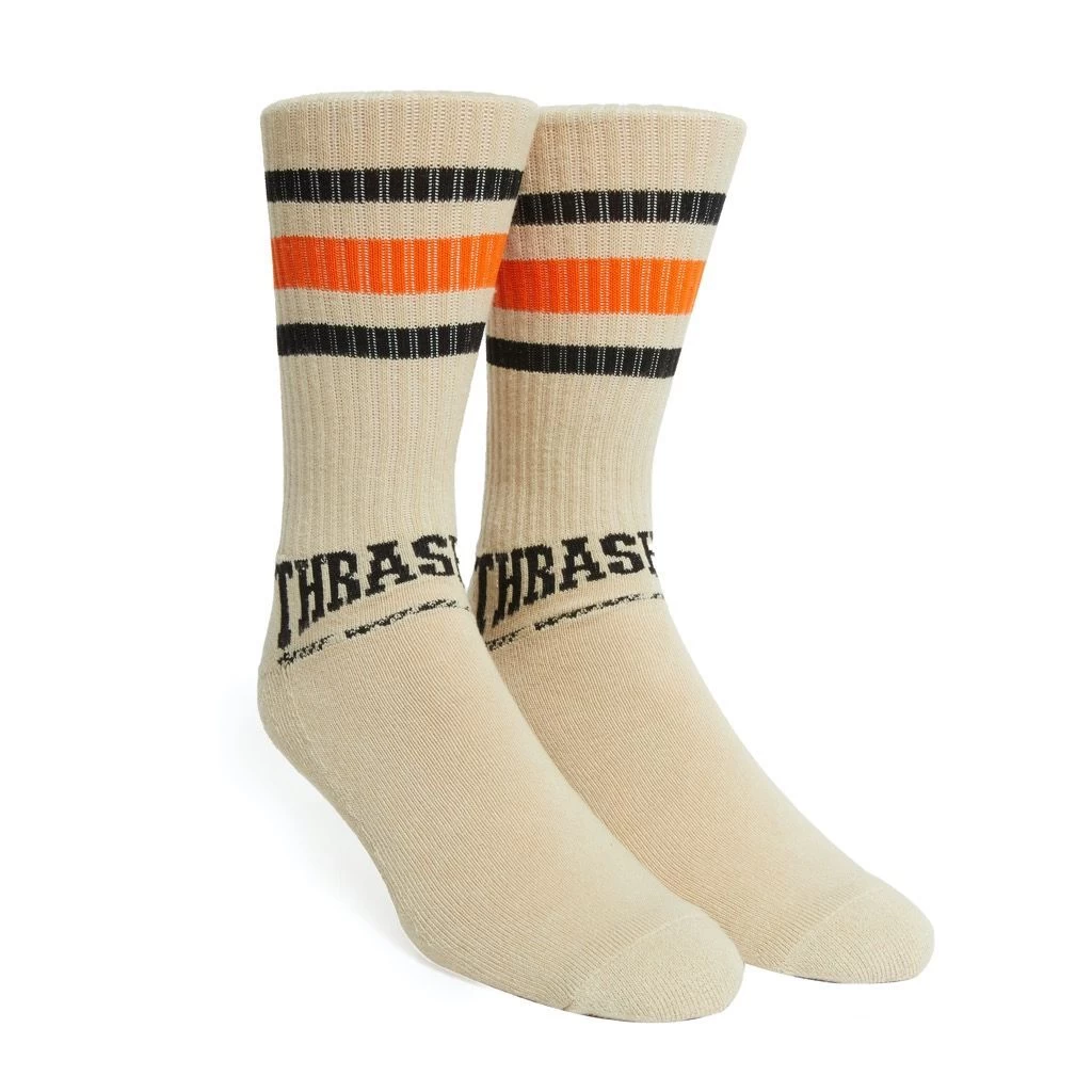 HUF X Thrasher Center Field Sock - Natural 5 HUF X Thrasher Center Field Sock - Natural – Bild 3