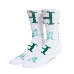HUF X Thrasher Duality Sock - White