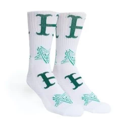 HUF X Thrasher Duality Sock - White -Stoppen. Gehen. Skateboard Geschäft. sk00723 white 3 1280x1280