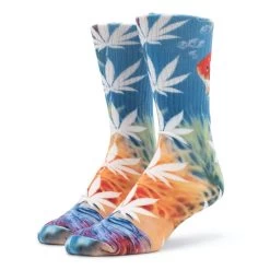 HUF Submerged Digital Plantlife Socken - Blue