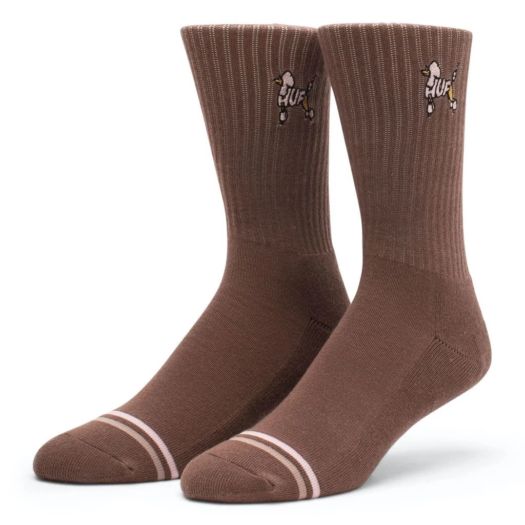 HUF Poodle Crew Socken - Bark 3 HUF Poodle Crew Socken - Bark