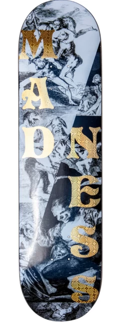 Madness Split Overlap Holographic Swirl R7 Skateboard Deck 8.0