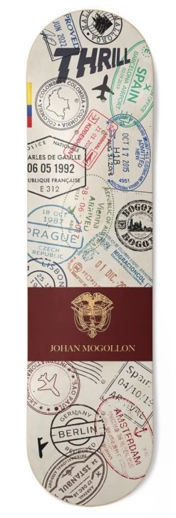 Thrill Skateboard Deck Johan Mogollon Visa -Stoppen. Gehen. Skateboard Geschäft. thrillskateboards johan mogollon pro visa 5CYZ 1280x1280