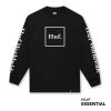 HUF Essentials Domestic Longsleeve Black -Stoppen. Gehen. Skateboard Geschäft. ts00146 black 1 1280x1280