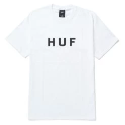 HUF Essentials OG Logo T-Shirt - White