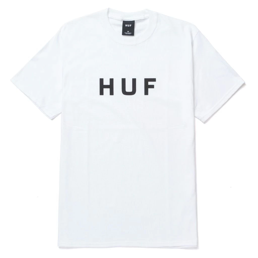 HUF Essentials OG Logo T-Shirt - White 3 HUF Essentials OG Logo T-Shirt - White