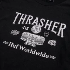 HUF Monteray Longsleeve - Black -Stoppen. Gehen. Skateboard Geschäft. ts01918 black 2 1280x1280