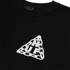 HUF Hard Links T-Shirt - Black -Stoppen. Gehen. Skateboard Geschäft. ts02013 black 3 1280x1280