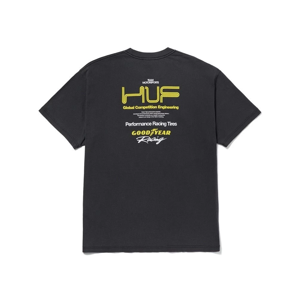 HUF F1 Washed T-Shirt - Washed Black 4 HUF F1 Washed T-Shirt - Washed Black – Bild 2