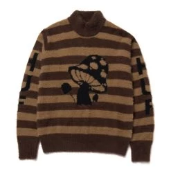 HUF Shroom Jacquard Pullover - Brown